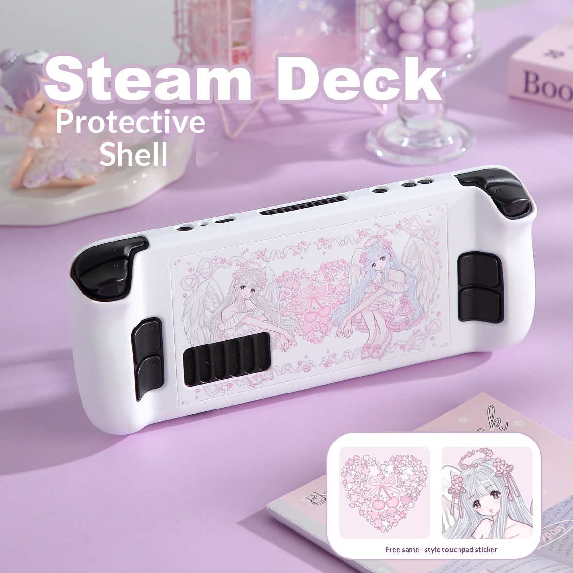 Gaming Accessories For 8 Year Old - Защитный чехол для Steam Deck, розовый,