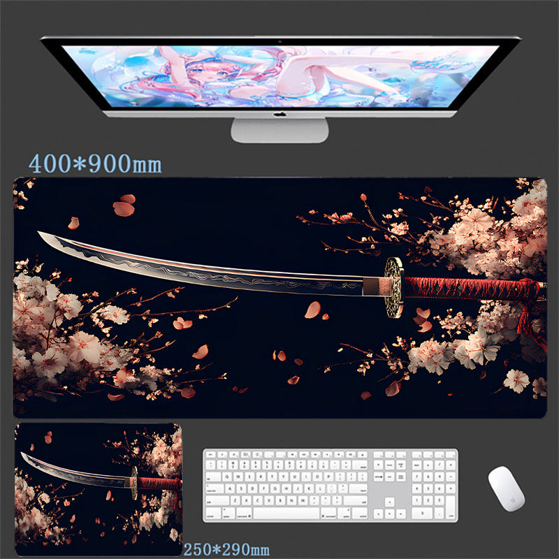 Gaming Accessories Companies - Коврик для мыши Samurai Warrior, нож,