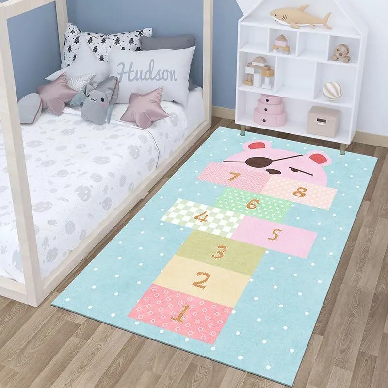 Gaming Accessories Girly - Светло-серый детский ковер с талисманом для