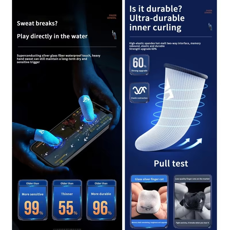 1 пара игровых напальчников, з – обзор и цена Gaming Accessories For Mobile