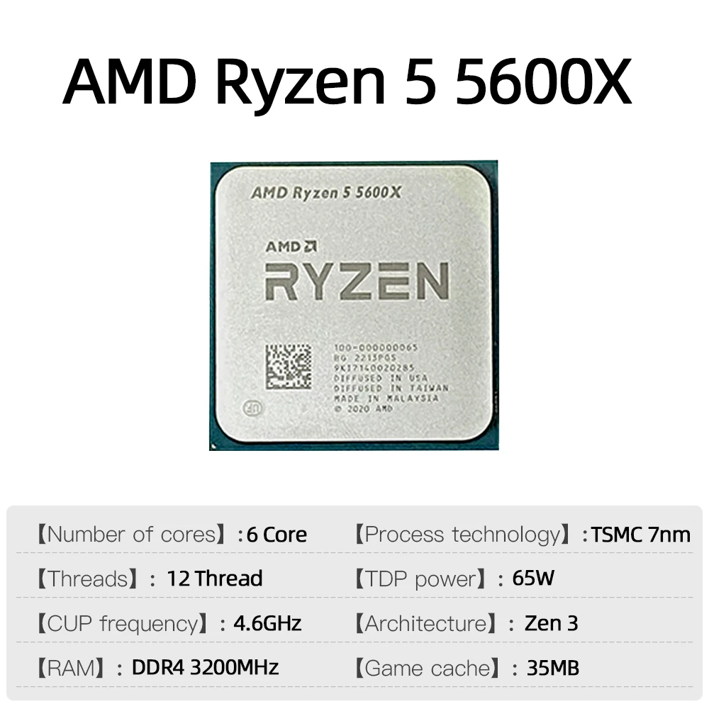 Процессор AMD Ryzen 5 5600X, 6 – обзор и цена Amd Cpu Ryzen 5