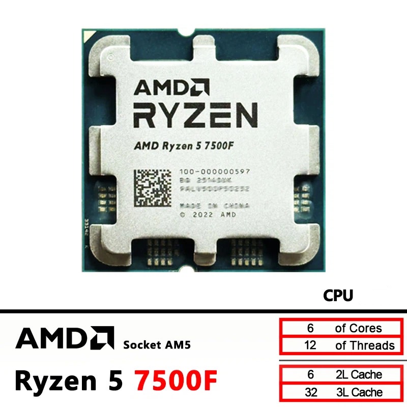 Процессор AMD Ryzen 5 7500F дл – обзор и цена Amd Cpu Ryzen 5